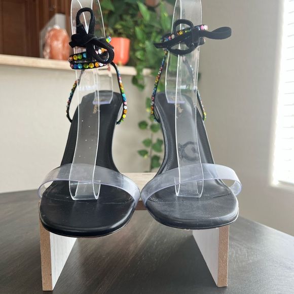 LARROUDE Gloria Disco Heels Size 8.5 NWOT - Picture 9 of 16